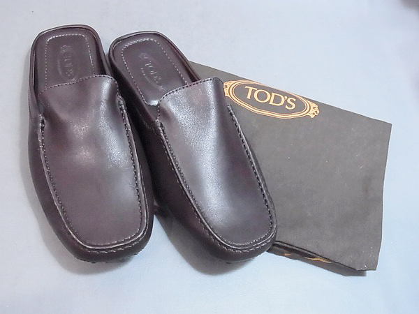 実際に弊社で買取させて頂いた★TOD'S/トッズ レザーサンダル/シューズ ブラウン/5-1/2の画像 9枚目