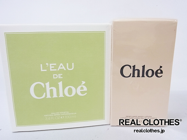 実際に弊社で買取させて頂いたChloe/クロエ LEAU DE/ロード オードトワレ 香水/ボディローション 2点SET