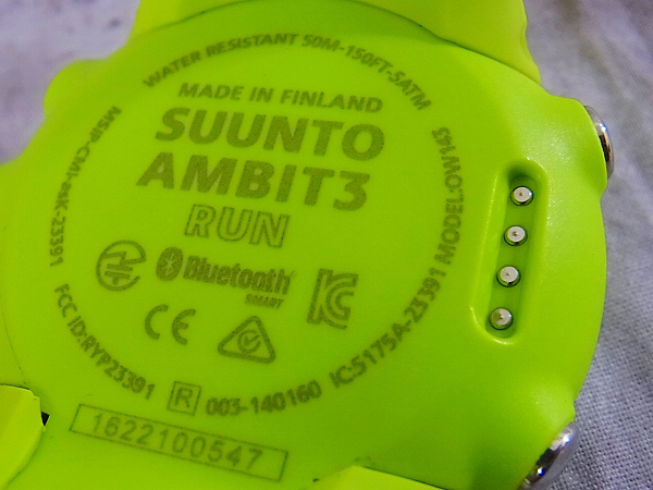 実際に弊社で買取させて頂いたSUUNTO/スント AMBIT 3 RUN/アンビット3ラン ライムSS021260000の画像 5枚目