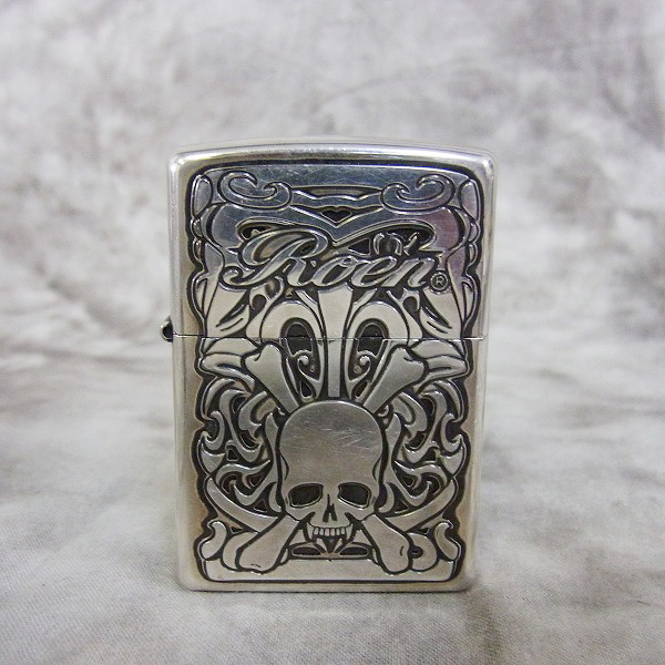 実際に弊社で買取させて頂いたZIPPO/ジッポー Roen/ロエン-ZP001 DEEP ETCHING SV 15年製の画像 1枚目