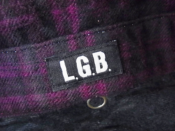 実際に弊社で買取させて頂いたLGB/ルグランブルー チェックシャツ SHIRT-G/M 1684K/1の画像 2枚目