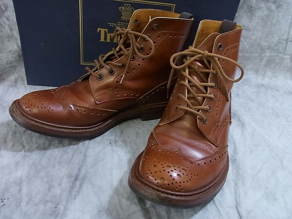 実際に弊社で買取させて頂いたTricker's/トリッカーズ ACORN カントリブーツ 茶 M2508/8