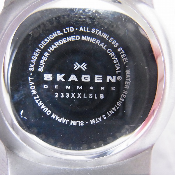 実際に弊社で買取させて頂いたSKAGEN/スカーゲン KLASSIK 腕時計 ブラック 233XXLSLBの画像 3枚目