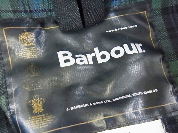 実際に弊社で買取させて頂いたBarbour/バブアー 裏地チェック地 オイルドジャケット 36の画像 2枚目