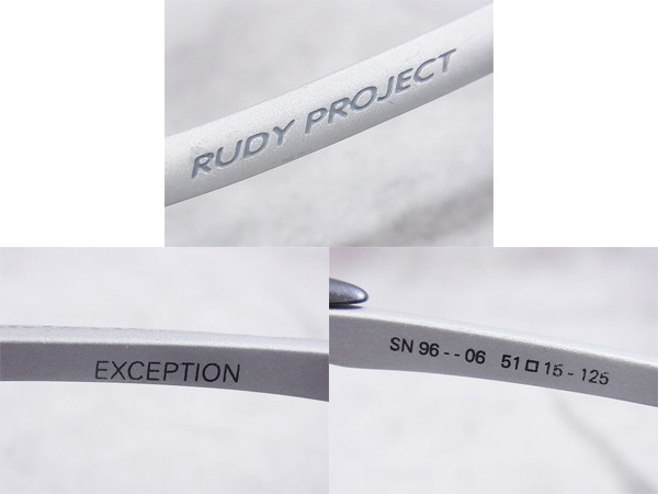 実際に弊社で買取させて頂いたRUDY PROJECT/ルディ EXCEPTION スポーツサングラス/SN 96-06の画像 6枚目