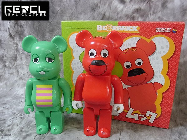 実際に弊社で買取させて頂いたBE@RBRICK/ベアブリック ガチャピン&ムック 400%/2PACK