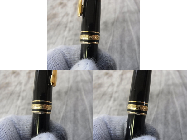 実際に弊社で買取させて頂いたMONTBLANC/モンブラン マイスターシュテュック ボールペン 黒金の画像 7枚目