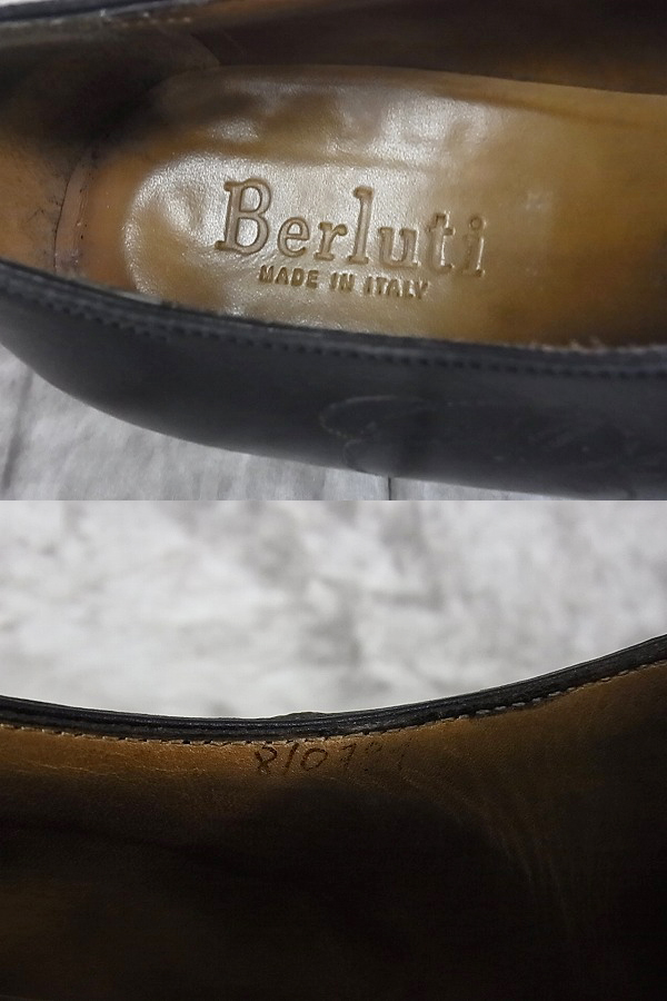 実際に弊社で買取させて頂いたBerluti/ベルルッティ オルガ3 ホールカットカリグラフィ 8の画像 7枚目