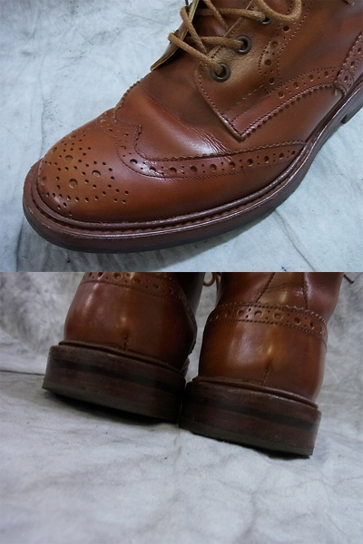 実際に弊社で買取させて頂いたTricker's/トリッカーズ ACORN カントリブーツ 茶 M2508/8の画像 8枚目