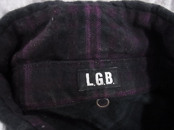 実際に弊社で買取させて頂いたL.G.B/ルグランブルー チェックシャツ SHIRT-G/M 1684K/2の画像 8枚目