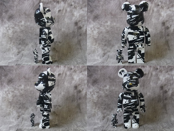 実際に弊社で買取させて頂いたBE@RBRICK/ベアブリック TOMOKAZU MATSUYAMA 100%&400%の画像 1枚目