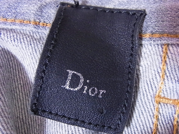 実際に弊社で買取させて頂いたDIOR HOMME/ディオールオム　06SS 引っ掻き加工デニムパンツ 28の画像 2枚目