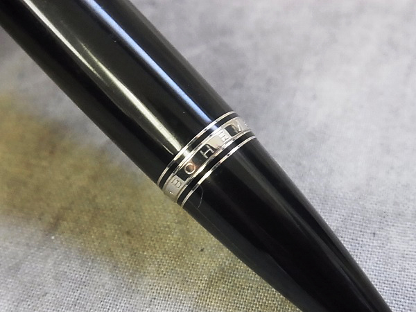 実際に弊社で買取させて頂いたMONTBLANC/モンブラン ボエム ショートボールペン 黒銀/筆記具の画像 6枚目