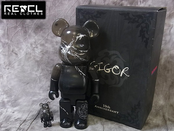 実際に弊社で買取させて頂いたBE@RBRICK/ベアブリック GIGOR 10th ANNIVERSARY 100&400%