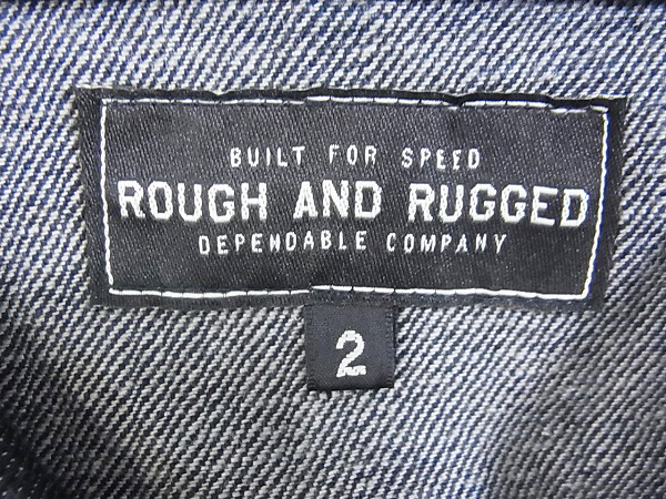 実際に弊社で買取させて頂いたROUGH AND RUGGED/ラフ アンド ラギット デニム ジャケット/2の画像 2枚目