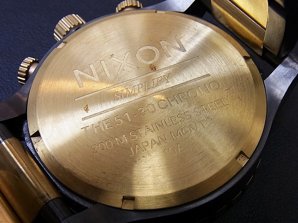 実際に弊社で買取させて頂いた★NIXON/ニクソン クォーツ腕時計 THE51-30CHRONO/A083595の画像 3枚目