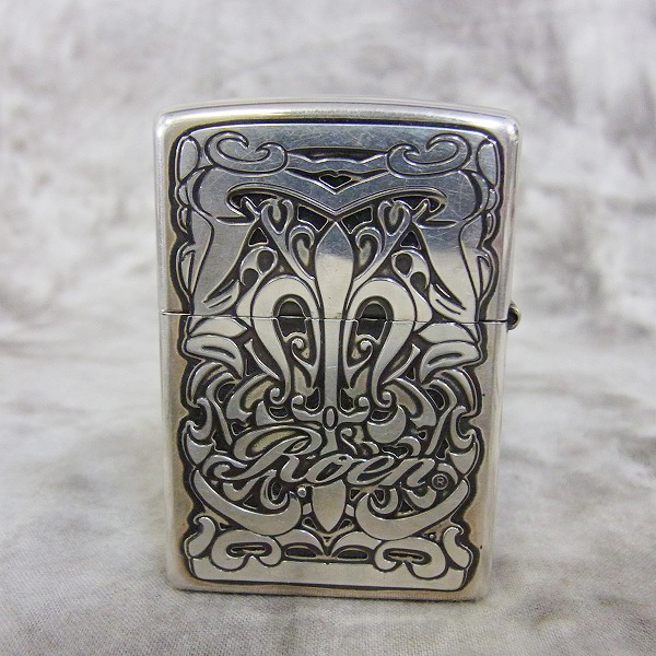 実際に弊社で買取させて頂いたZIPPO/ジッポー Roen/ロエン-ZP001 DEEP ETCHING SV 15年製の画像 2枚目