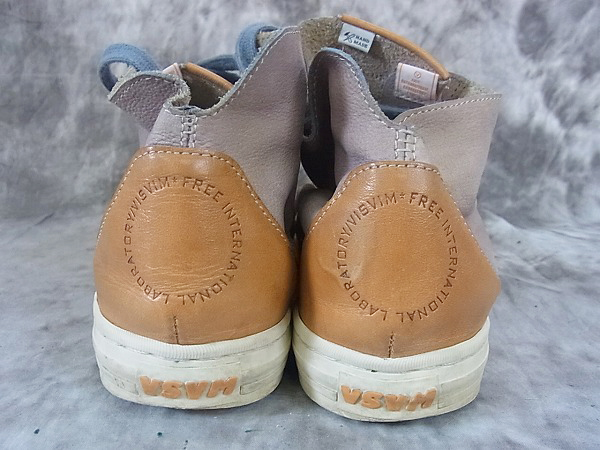 実際に弊社で買取させて頂いたvisvim/ビズビム LAUDA DRIVER FOLK レザースニーカー/US-9の画像 2枚目