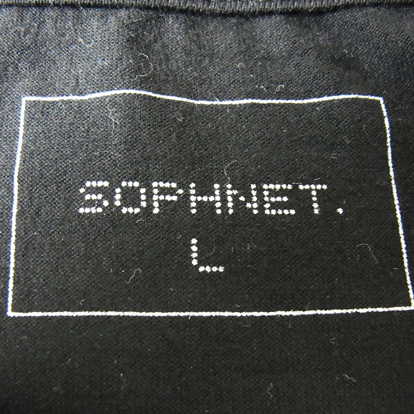 実際に弊社で買取させて頂いたSOPHNET./ソフネット ボックスロゴ プリントデザインカットソー/Lの画像 2枚目