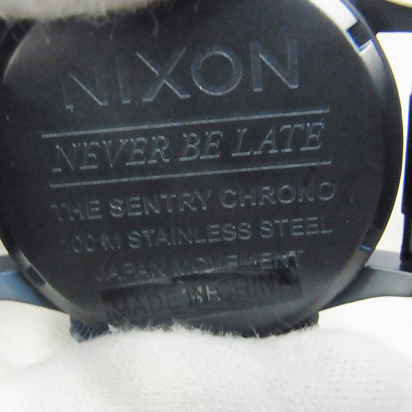 実際に弊社で買取させて頂いたNIXON/ニクソン SENTRY CHRONO/セントリー クロノグラフ A386-1679【電池なし】の画像 5枚目