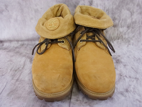 実際に弊社で買取させて頂いたTimberland/ティンバーランド ロールトップブーツ キャメル 8.5の画像 1枚目