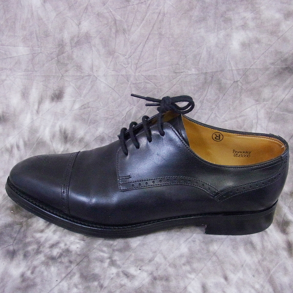 実際に弊社で買取させて頂いたJOHN LOBB/ジョンロブ BRACKLEY ミュージアムカーフ ブラック 6.5の画像 5枚目