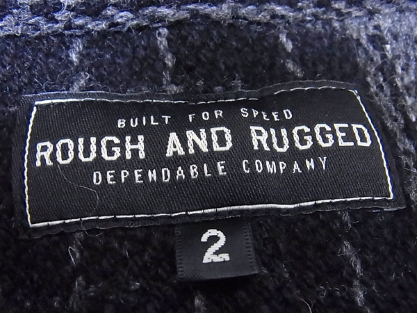 実際に弊社で買取させて頂いたrough and rugged 15AW ウール チェック ショップコート 2　の画像 2枚目