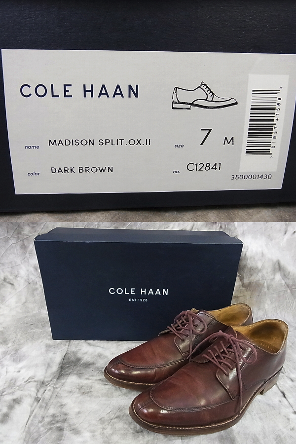 実際に弊社で買取させて頂いたCOLE HAAN/コールハーン Madison Split Oxford C12841 7 Mの画像 9枚目