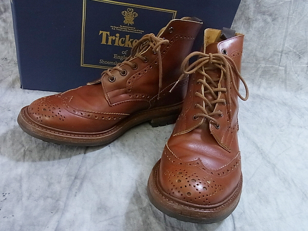 実際に弊社で買取させて頂いたTricker's/トリッカーズ ACORN カントリブーツ 茶 M2508/9