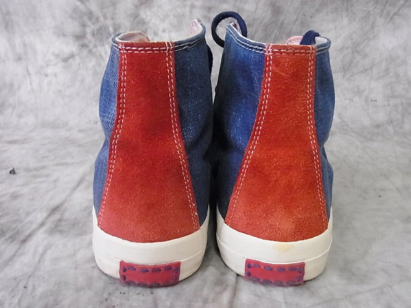 実際に弊社で買取させて頂いたvisvim/ビズビム デニム スニーカー ハイカット/US10の画像 2枚目