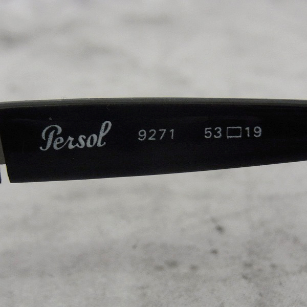 実際に弊社で買取させて頂いたpersol/ペルソール RATTI スクエア サングラス ブラック/9271の画像 5枚目