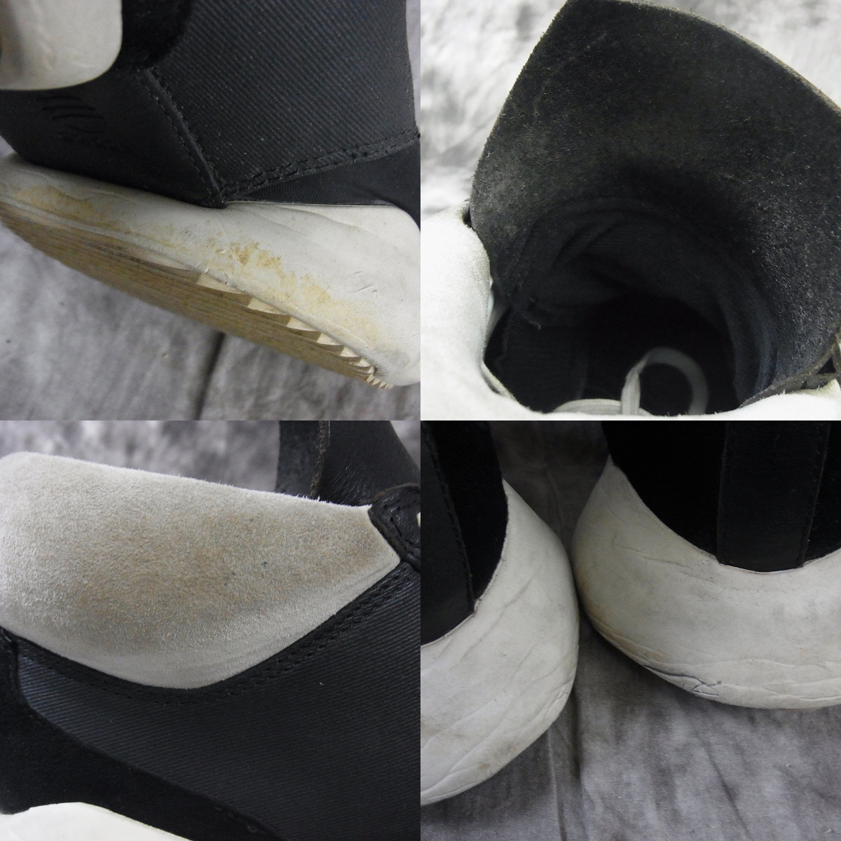 実際に弊社で買取させて頂いたRICK OWENS/リックオウエンス×アディダス ランナー スニーカー M17303 白黒/23.0の画像 9枚目