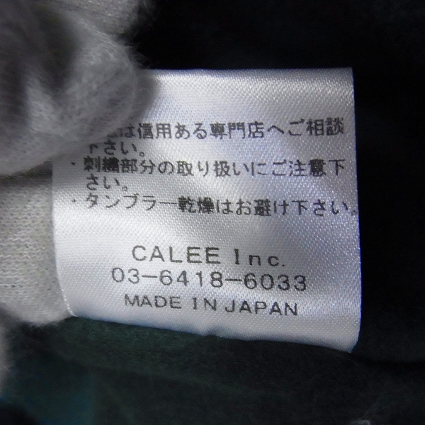 実際に弊社で買取させて頂いたCALEE/キャリー 刺繍ロゴ入りコーチジャケット 16AW004 Lの画像 5枚目