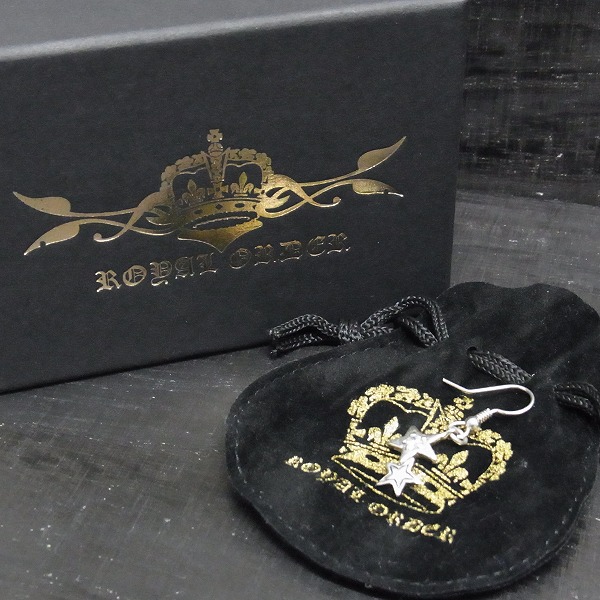 実際に弊社で買取させて頂いた★ROYAL ORDER/ロイヤルオーダー Starshine Duo/スターシャインデュオｗ/CZ ピアス/片耳の画像 3枚目