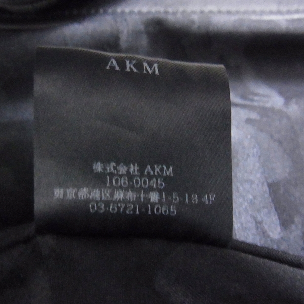 実際に弊社で買取させて頂いたAKM/エーケーエム 16AW　カウレザー ダブルライダースジャケット B135/Mの画像 5枚目