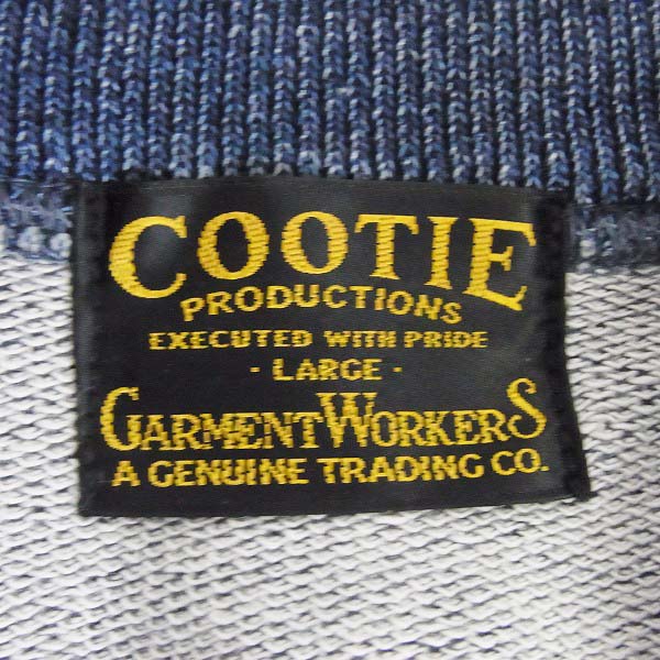 実際に弊社で買取させて頂いたCOOTIE/クーティー インディゴブルー ボタンカーディガン/Lの画像 2枚目