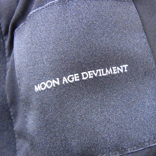 実際に弊社で買取させて頂いたMOON AGE DEVILMENT/ムーンエイジデビルメント レザー切替スウェットライダース/46の画像 2枚目