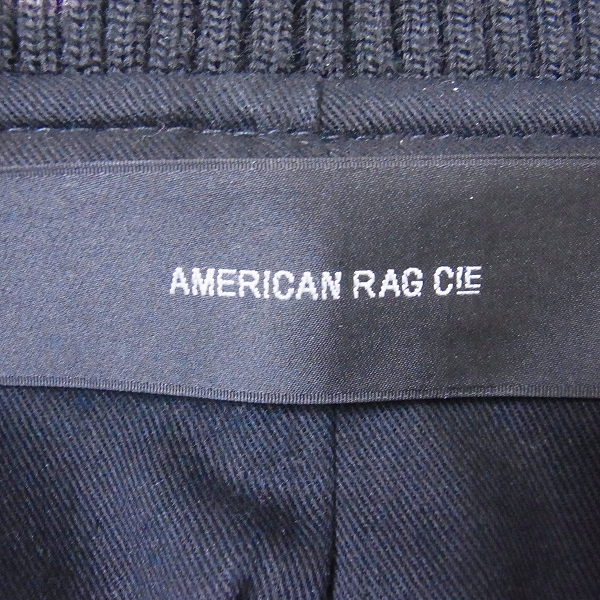 実際に弊社で買取させて頂いたAMERICAN RAG CIE/アメリカンラグシー 袖革ウールスタジアムジャンバー/1の画像 2枚目