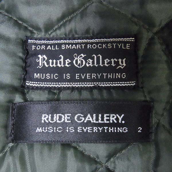 実際に弊社で買取させて頂いたRUDE GALLERY/ルードギャラリー 14AW モッズコート カーキ/2の画像 3枚目