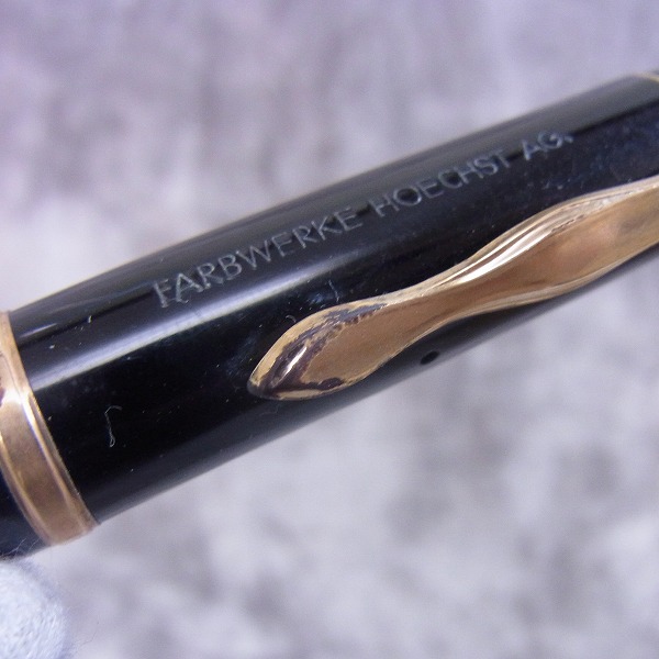 実際に弊社で買取させて頂いたMONTBLANC/モンブラン 万年筆 234 14C F ブラック/ゴールドの画像 8枚目