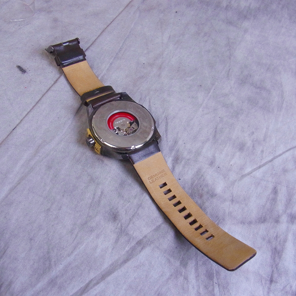 DIESEL/ディーゼル 腕時計 手巻き/自動巻き レザーベルト DZ-4379の