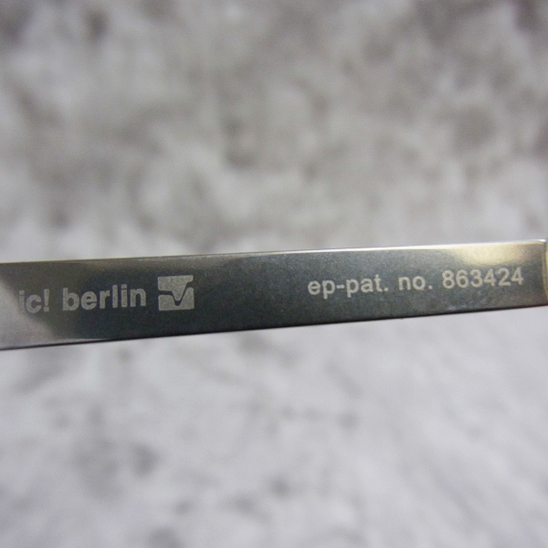 実際に弊社で買取させて頂いたic!berlin/アイシーベルリン wildshausen 眼鏡フレーム 863424の画像 5枚目