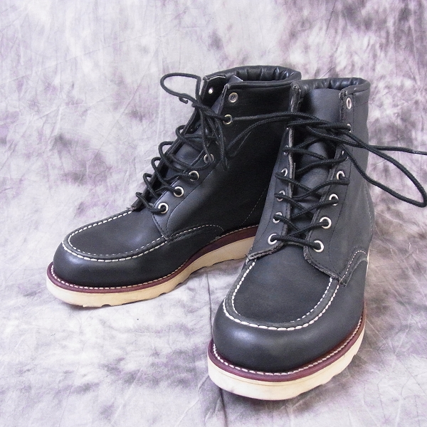 実際に弊社で買取させて頂いたCHIPPEWA/チペワ モックトゥブーツ 90215 ブラック 7 1/2 E