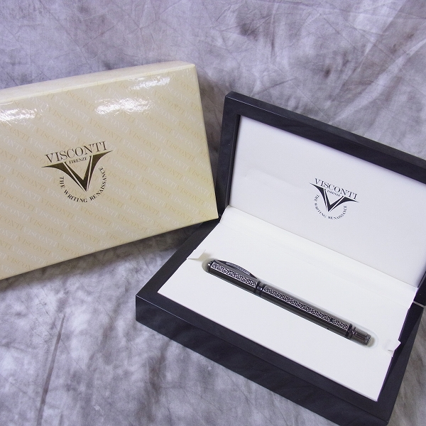 実際に弊社で買取させて頂いた【日本未発売】VISCONTI/ビスコンティ 万年筆 ゴーディアン ノット/ガンメタル 288本限定/シリアル入り の画像 8枚目