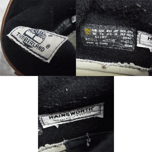 実際に弊社で買取させて頂いたTimberland/ティンバーランド ROLL TOP HAINS WORTH/ロールトップ ヘインズワース A11RT/26の画像 6枚目