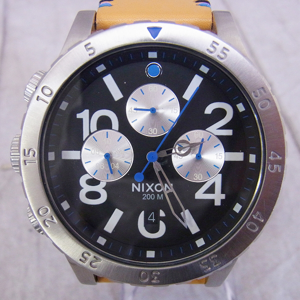 実際に弊社で買取させて頂いたNIXON/ニクソン THE 48-20 CHRONO/クロノ レザー 腕時計