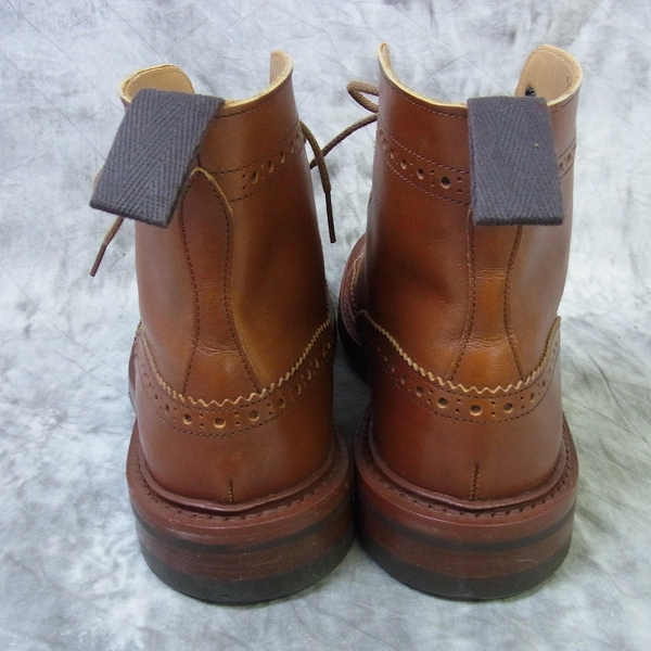 実際に弊社で買取させて頂いたTricker's /トリッカーズ カントリーブーツ ウィングチップ ブラウン/72508/8の画像 2枚目