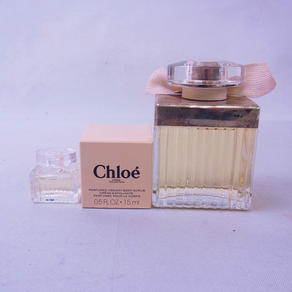 実際に弊社で買取させて頂いたChloe/クロエ オードパルファム 75ml 香水/ボディスクラブ 3点SET