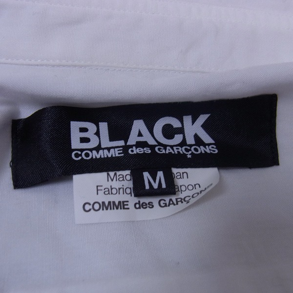 実際に弊社で買取させて頂いたBLACK COMME des GARCONS/ブラックコムデギャルソン オックスフォードシャツ AD2012/Mの画像 2枚目