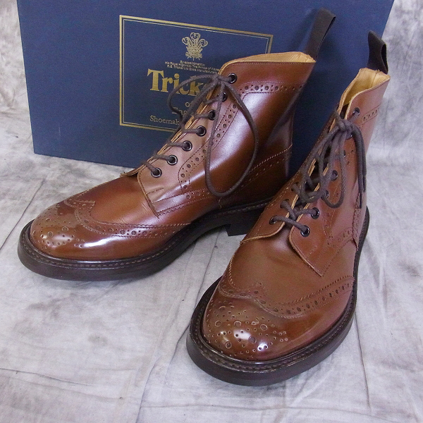 実際に弊社で買取させて頂いたTrickers/トリッカーズ ウイングチップ/カントリブーツ M2508/8